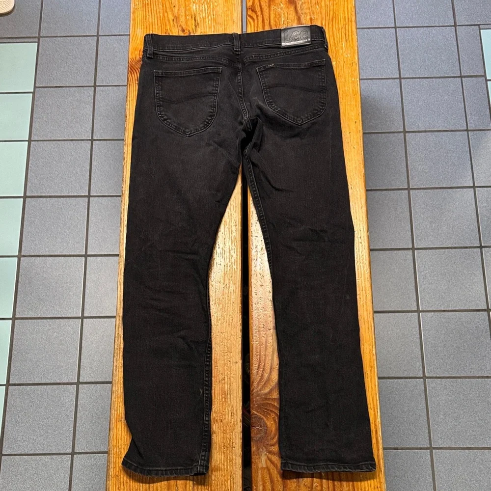Lee Black slim fit Straight-Leg Jeans 33 x 34 - Picture 4 of 4